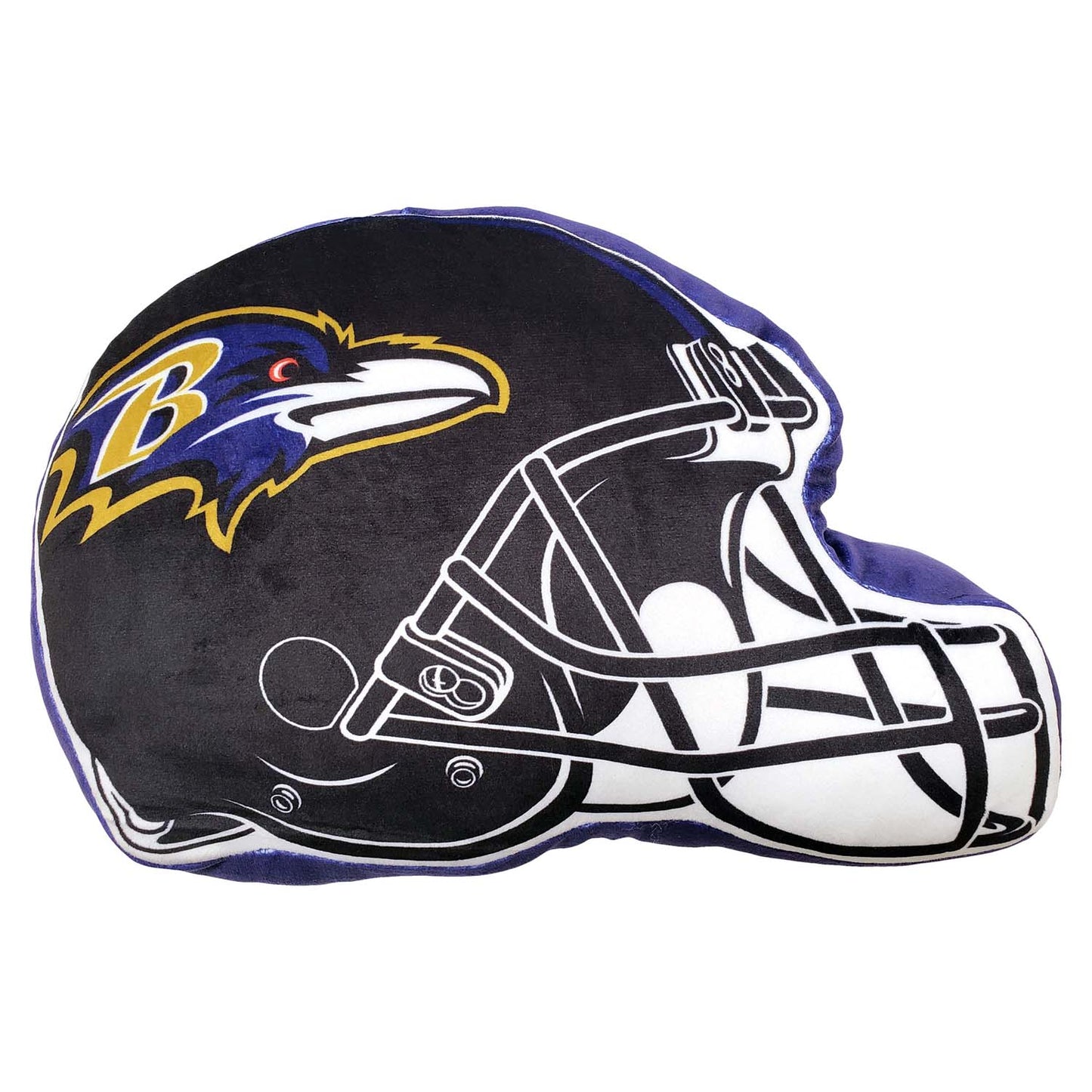 Baltimore Ravens NFL Helmet Football Super Soft Plush Pillow - Black