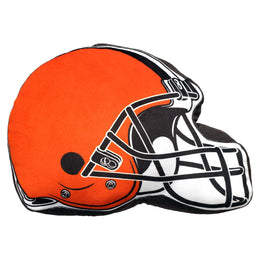 Cleveland Browns NFL Helmet Football Super Soft Plush Pillow - Orange