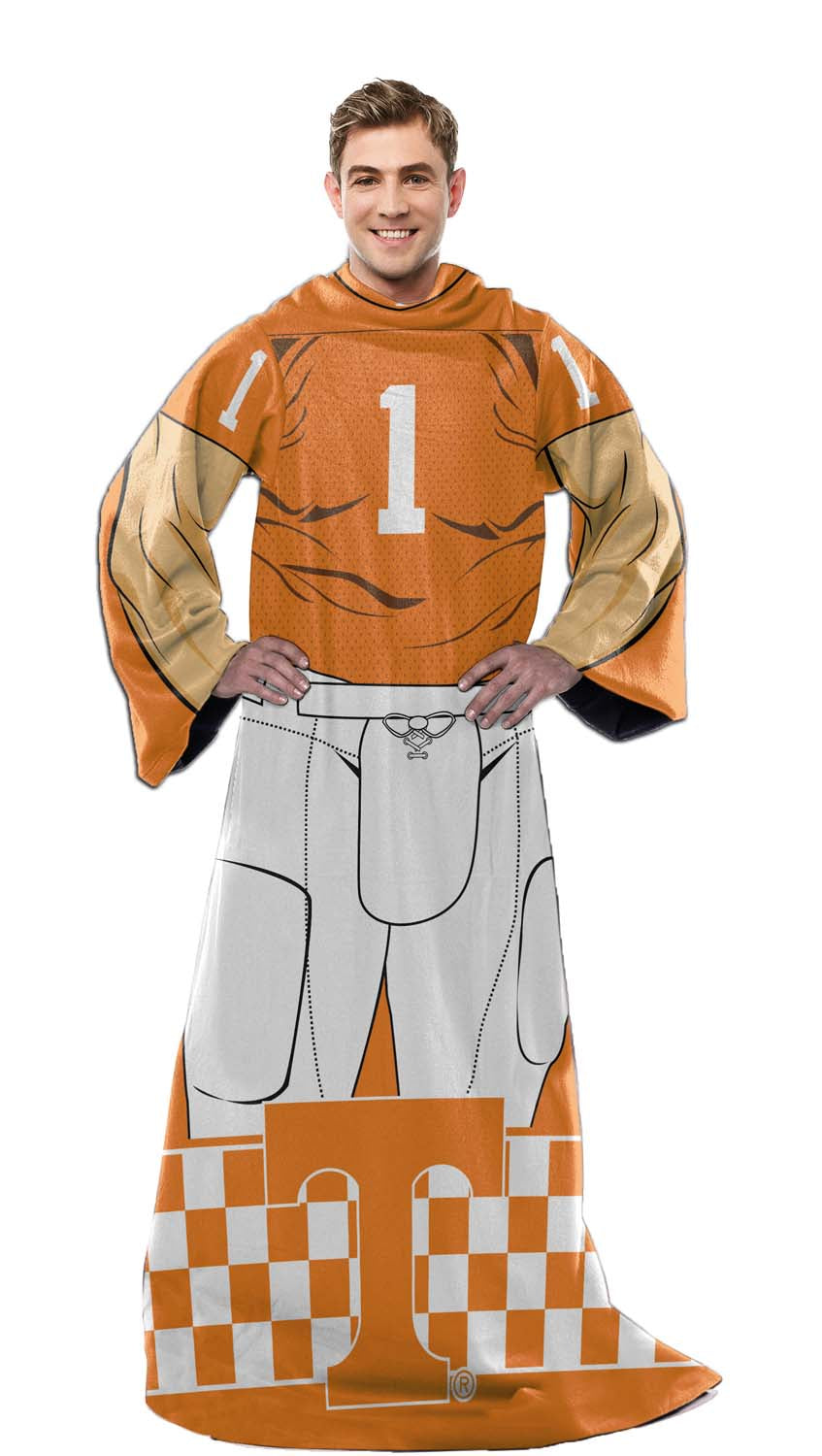 Tennessee Volunteers NCAA Team Wearable Blanket with Sleeves - Orange