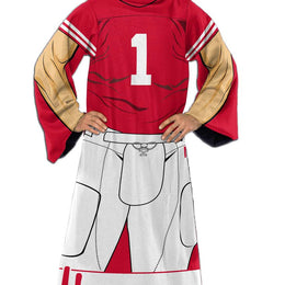 Nebraska Cornhuskers NCAA Team Wearable Blanket with Sleeves - Red