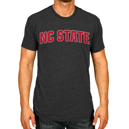 NC State Wolfpack Campus Colors NCAA Adult Cotton Blend Charcoal Tagless T-Shirt - Charcoal