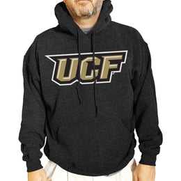 Central Florida Knights NCAA Adult Cotton Blend Charcoal Hooded Sweatshirt - Charcoal