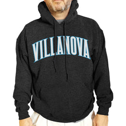 Villanova Wildcats NCAA Adult Cotton Blend Charcoal Hooded Sweatshirt - Charcoal