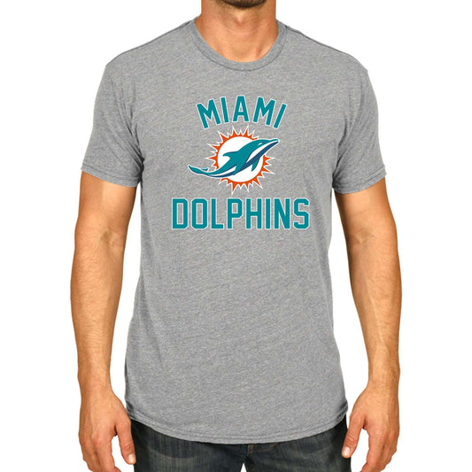Miami Dolphins NFL Adult Gameday T-Shirt - Gray