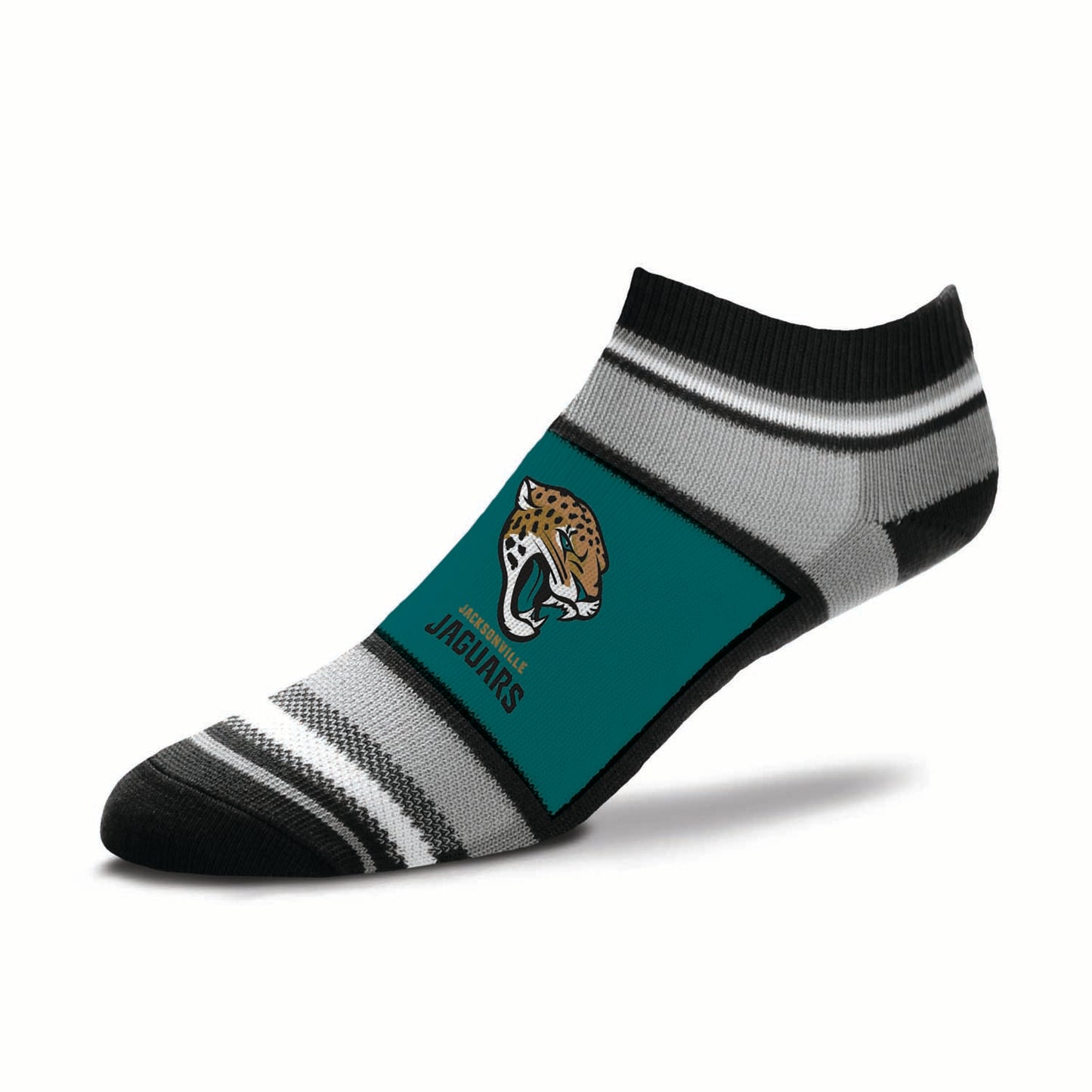 Jacksonville Jaguars NFL Adult Marquis Addition No Show Socks - Teal