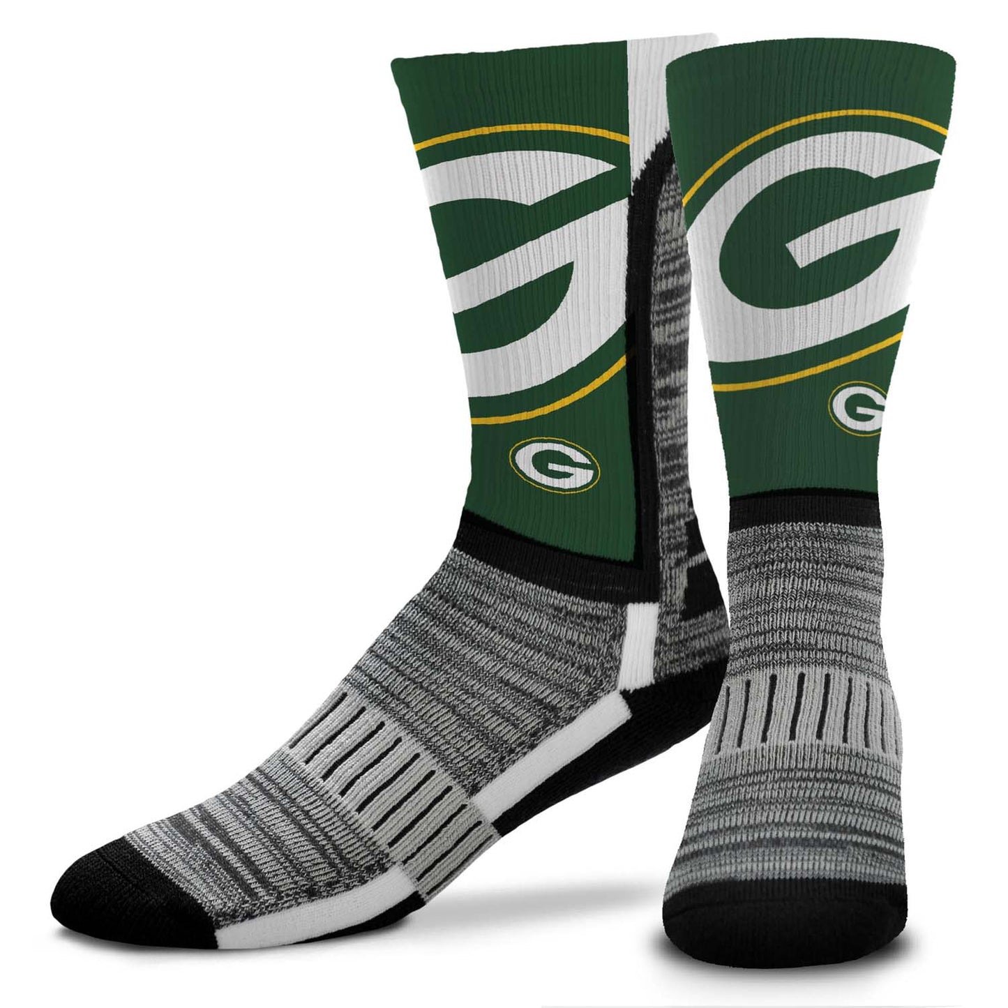 Green Bay Packers NFL Adult Curve Socks - Green