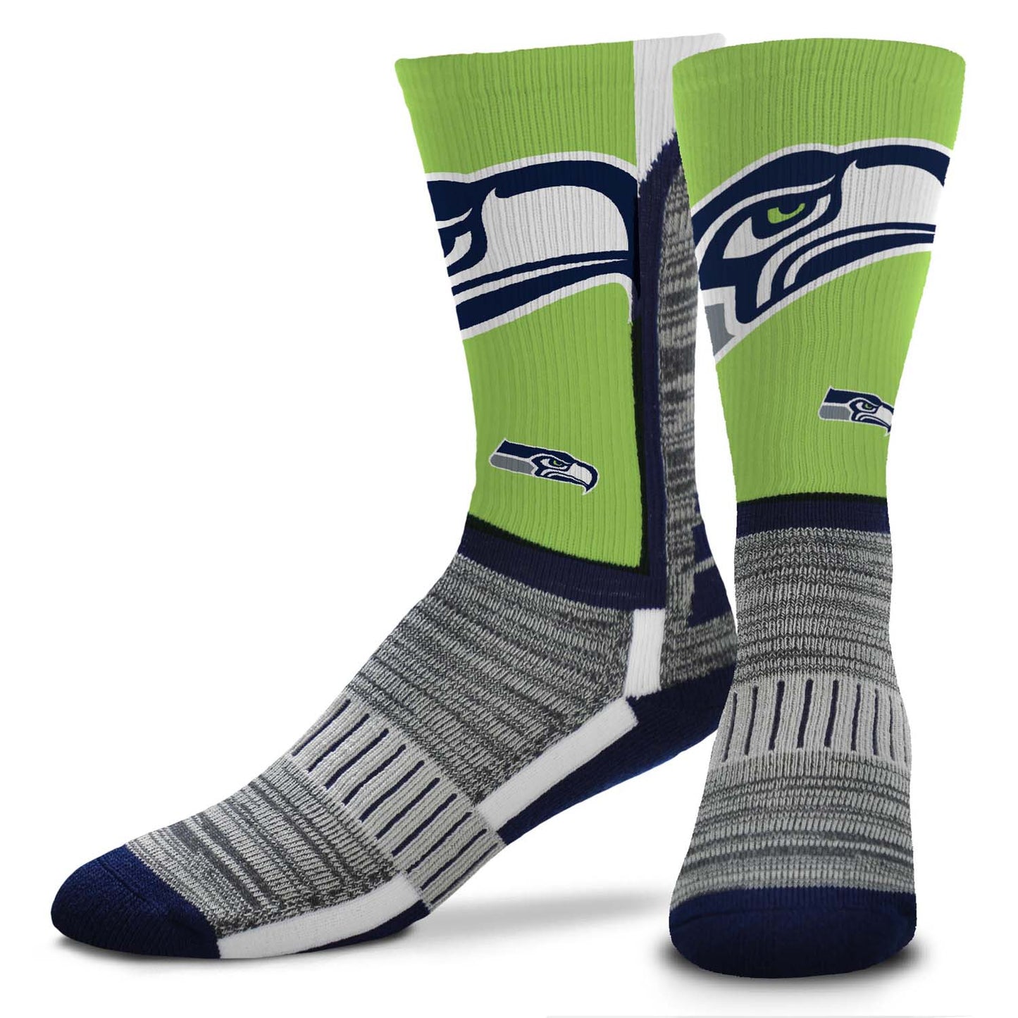 Seattle Seahawks NFL Adult Curve Socks - Green
