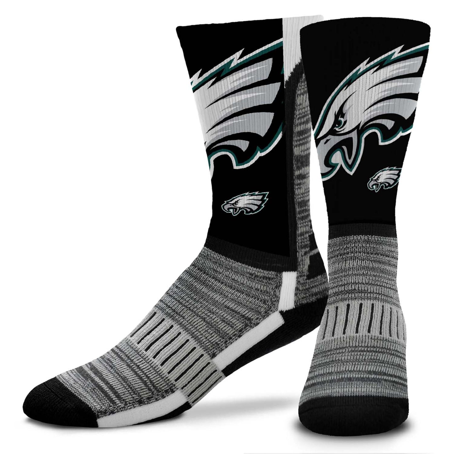 Philadelphia Eagles NFL Youth V Curve Socks - Black