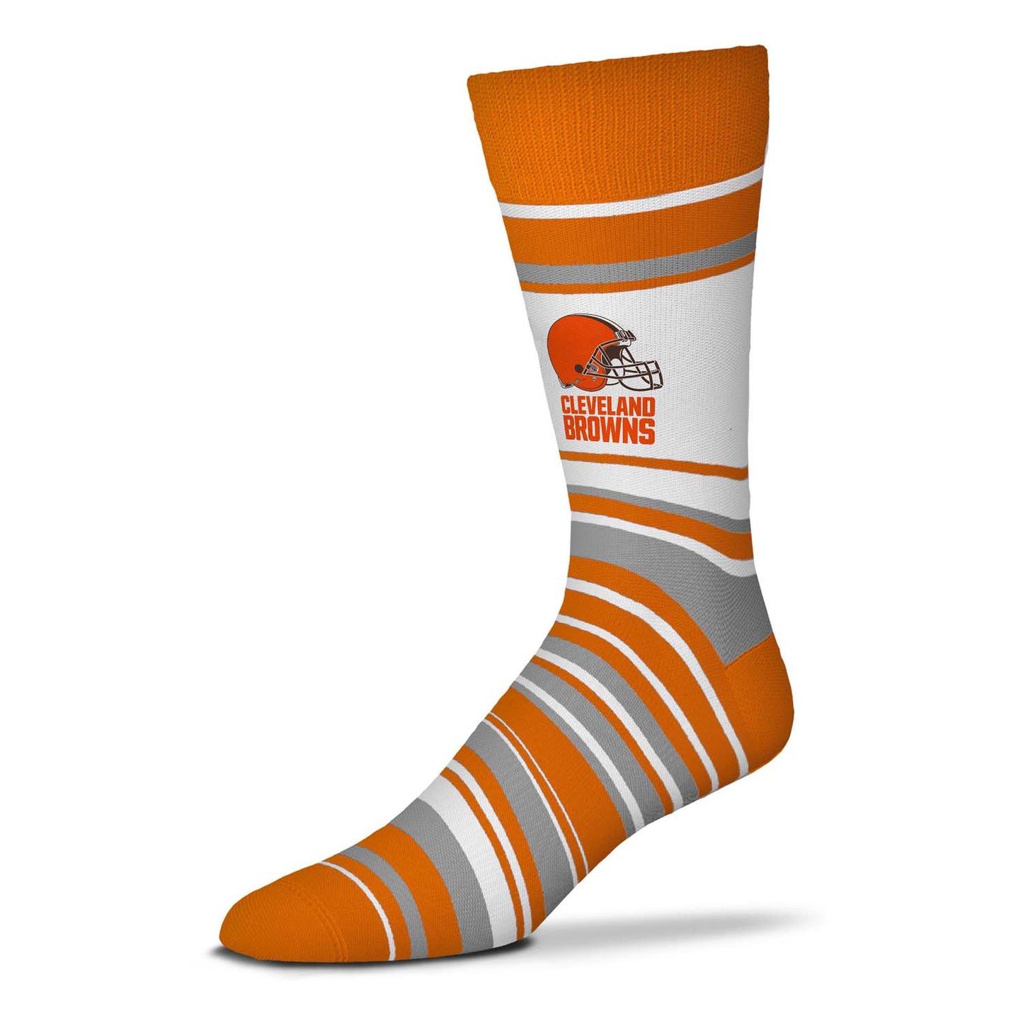 Cleveland Browns NFL Adult Striped Dress Socks - Orange