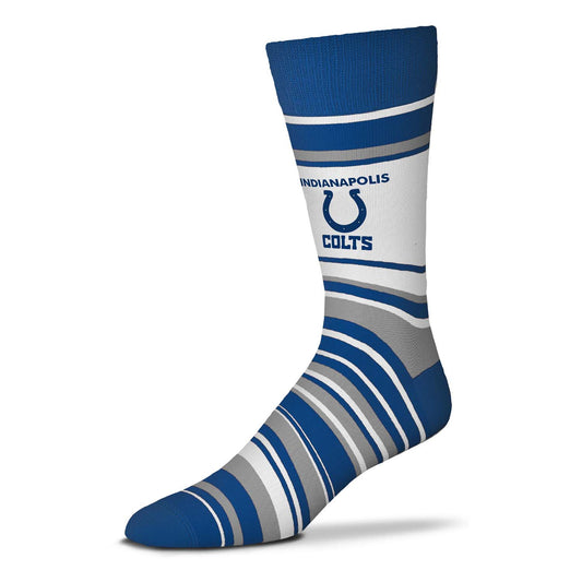 Indianapolis Colts NFL Adult Striped Dress Socks - Blue