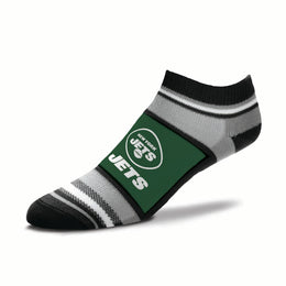 New York Jets Adult Marquis Addition No Show Socks - Green