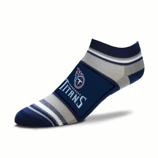 Tennessee Titans Adult Marquis Addition No Show Socks - Navy
