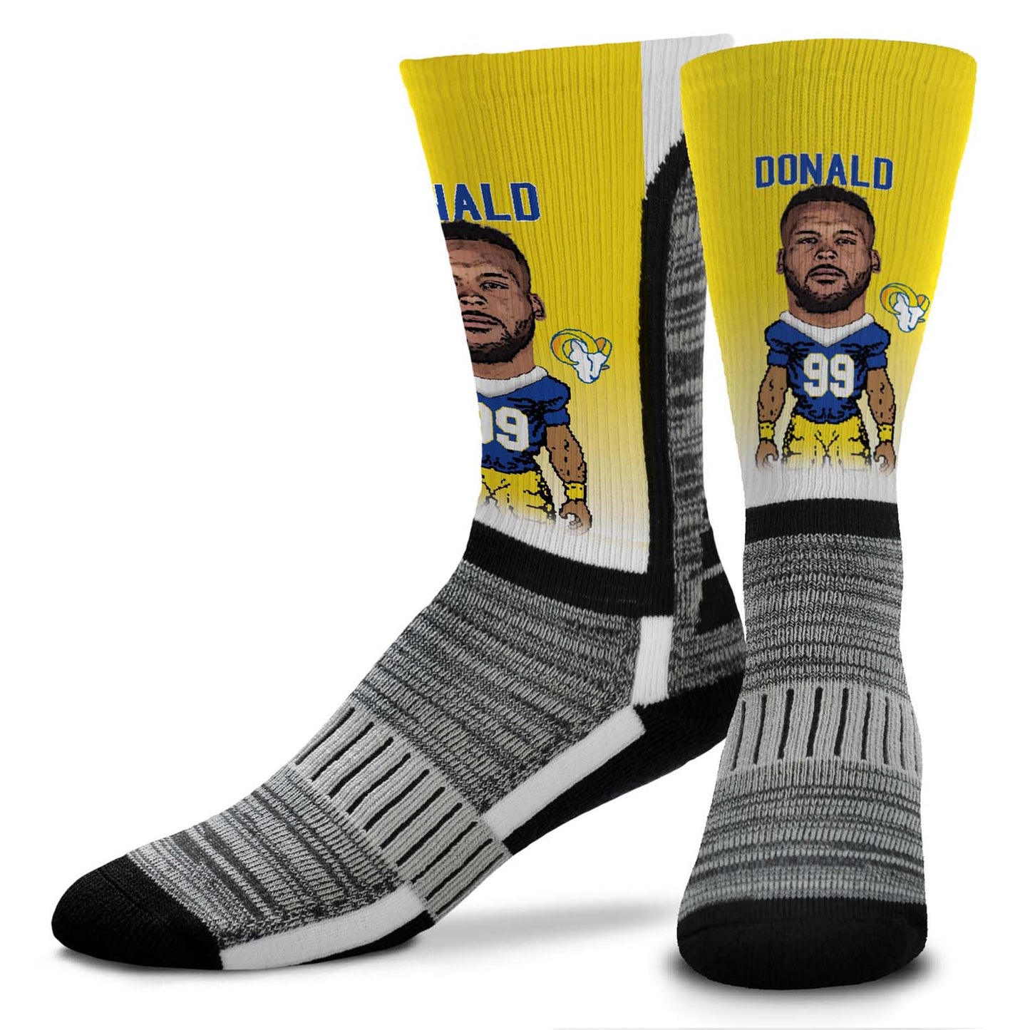 Los Angeles Rams NFL V Curve Socks - Yellow