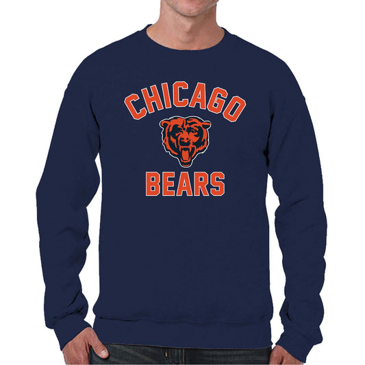 Chicago Bears NFL Adult Gameday Football Crewneck Sweatshirt - Navy