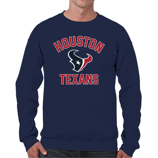 Houston Texans NFL Adult Gameday Football Crewneck Sweatshirt - Navy