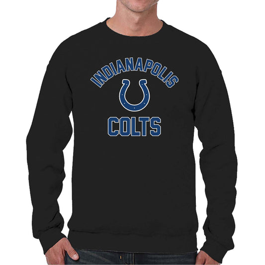 Indianapolis Colts NFL Adult Gameday Football Crewneck Sweatshirt - Black