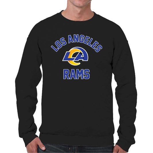 Los Angeles Rams NFL Adult Gameday Football Crewneck Sweatshirt - Black