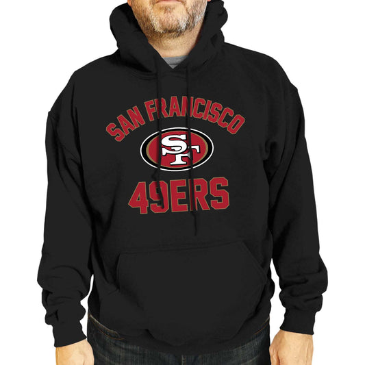 San Francisco 49ers NFL Adult Gameday Hooded Sweatshirt - Black