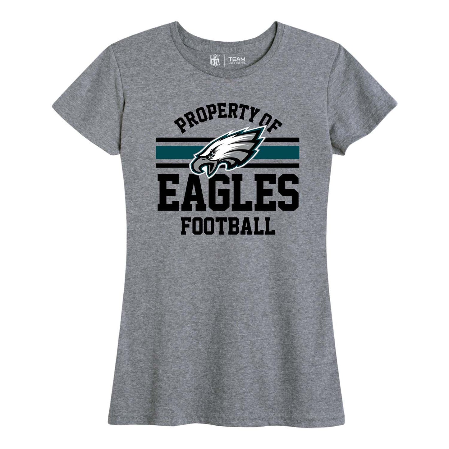 Philadelphia Eagles NFL Womens Short Sleeve Property of Tshirt - Gray