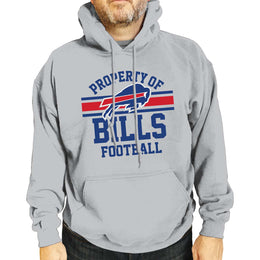 Buffalo Bills NFL Adult Property Of Hooded Sweatshirt - Sport Gray
