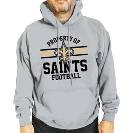 New Orleans Saints NFL Adult Property Of Hooded Sweatshirt - Sport Gray