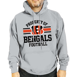 Cincinnati Bengals NFL Adult Property Of Hooded Sweatshirt - Sport Gray