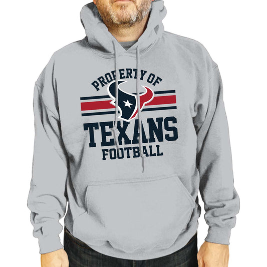 Houston Texans NFL Adult Property Of Hooded Sweatshirt - Sport Gray