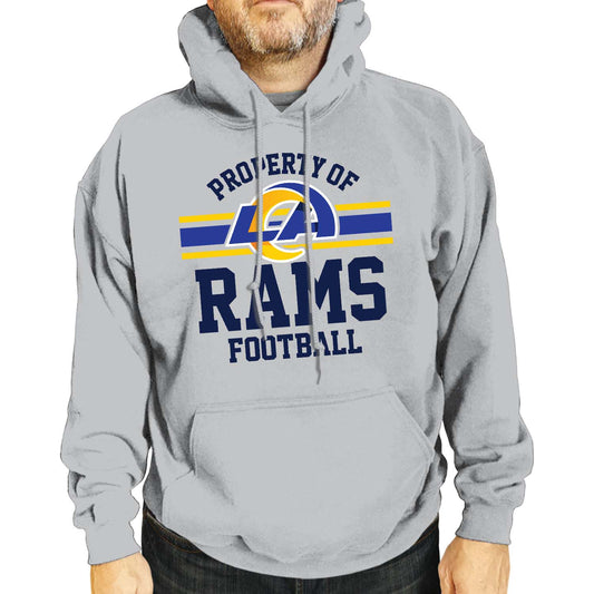 Los Angeles Rams NFL Adult Property Of Hooded Sweatshirt - Sport Gray