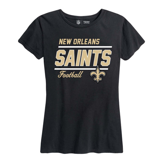 New Orleans Saints NFL Gameday Women's Relaxed Fit T-shirt - Black
