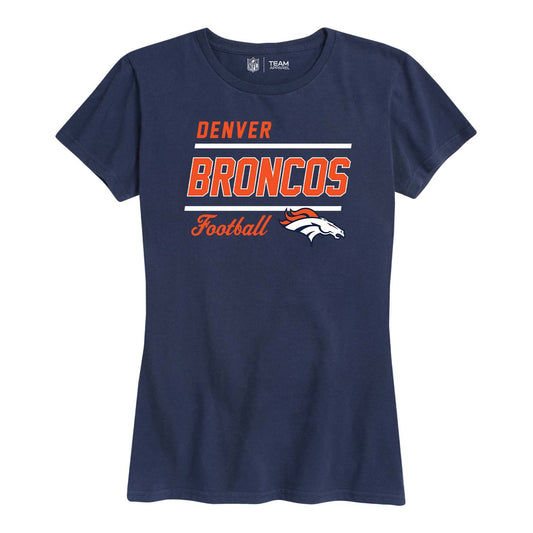 Denver Broncos NFL Gameday Women's Relaxed Fit T-shirt - Navy
