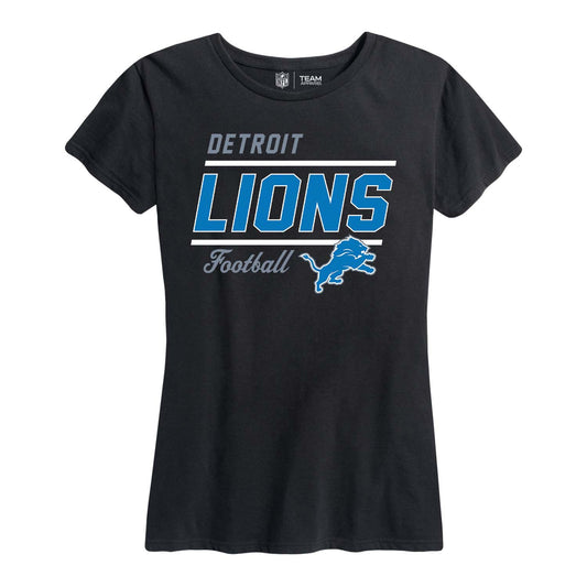Detroit Lions NFL Gameday Women's Relaxed Fit T-shirt - Black