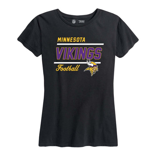 Minnesota Vikings NFL Gameday Women's Relaxed Fit T-shirt - Black