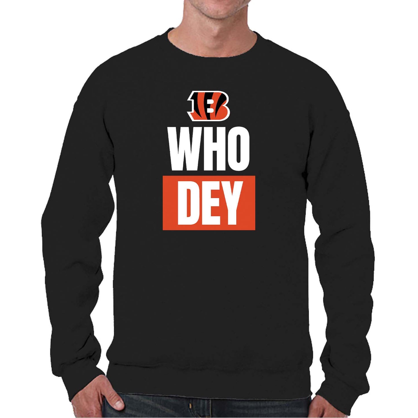 Cincinnati Bengals NFL Adult Slogan Crewneck Sweatshirt - Black