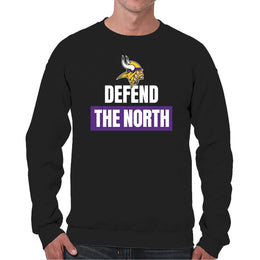 Minnesota Vikings NFL Adult Slogan Crewneck Sweatshirt - Black