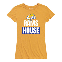 Los Angeles Rams NFL Womens Plus Size Team Slogan Short Sleeve T-Shirt - Yellow