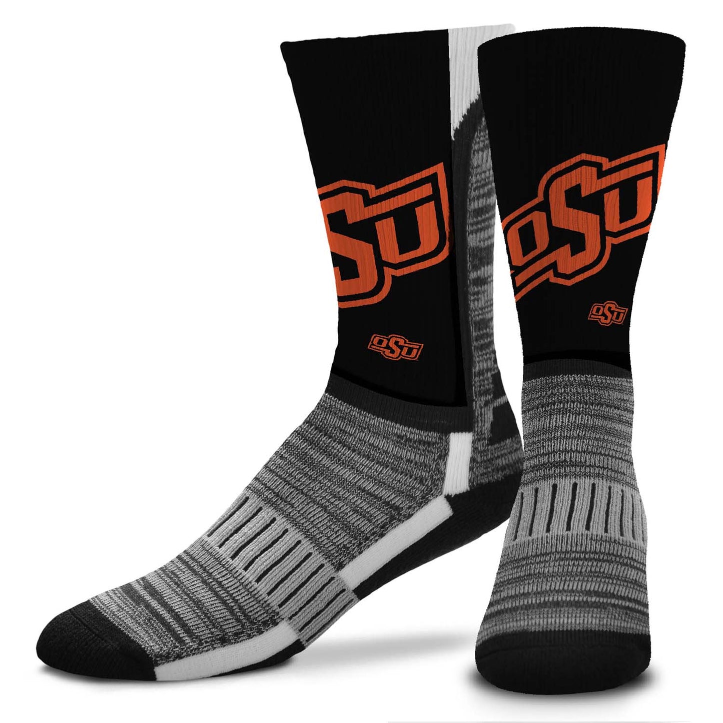 Oklahoma State Cowboys NCAA Adult State and University Crew Socks - Black