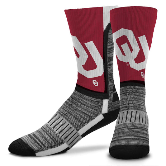Oklahoma Sooners NCAA Adult State and University Crew Socks - Crimson
