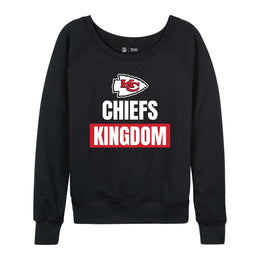 Kansas City Chiefs NFL Womens Plus Size Team Slogan Crew Neck - Black