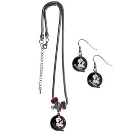 Florida State Seminoles Collegiate Game Day Necklace and Earrings - Silver