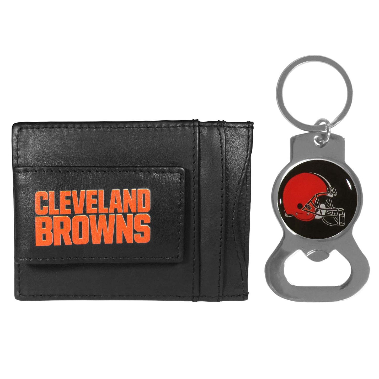 Cleveland Browns NFL Bottle Opener Keychain Bundle - Black