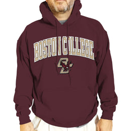 Boston College Eagles NCAA Adult Tackle Twill Hooded Sweatshirt - Maroon