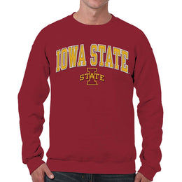 Iowa State Cyclones NCAA Adult Tackle Twill Crewneck Sweatshirt - Cardinal
