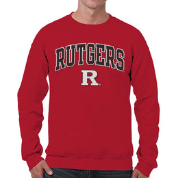 Rutgers Scarlet Knights NCAA Adult Tackle Twill Crewneck Sweatshirt - Red