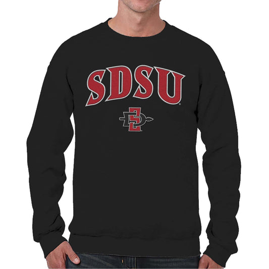 San Diego State Aztecs NCAA Adult Tackle Twill Crewneck Sweatshirt - Black