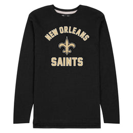 New Orleans Saints NFL Gameday Adult Long Sleeve Shirt - Black