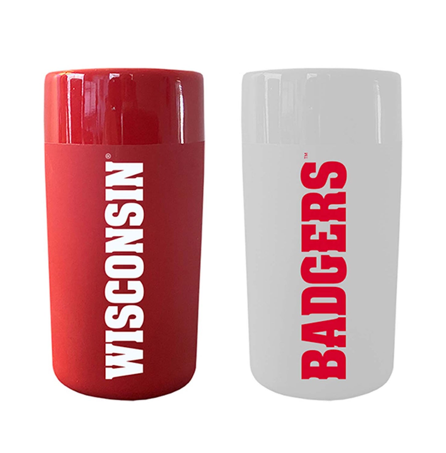 Wisconsin Badgers College and University 2-Pack Shot Glasses - Team Color