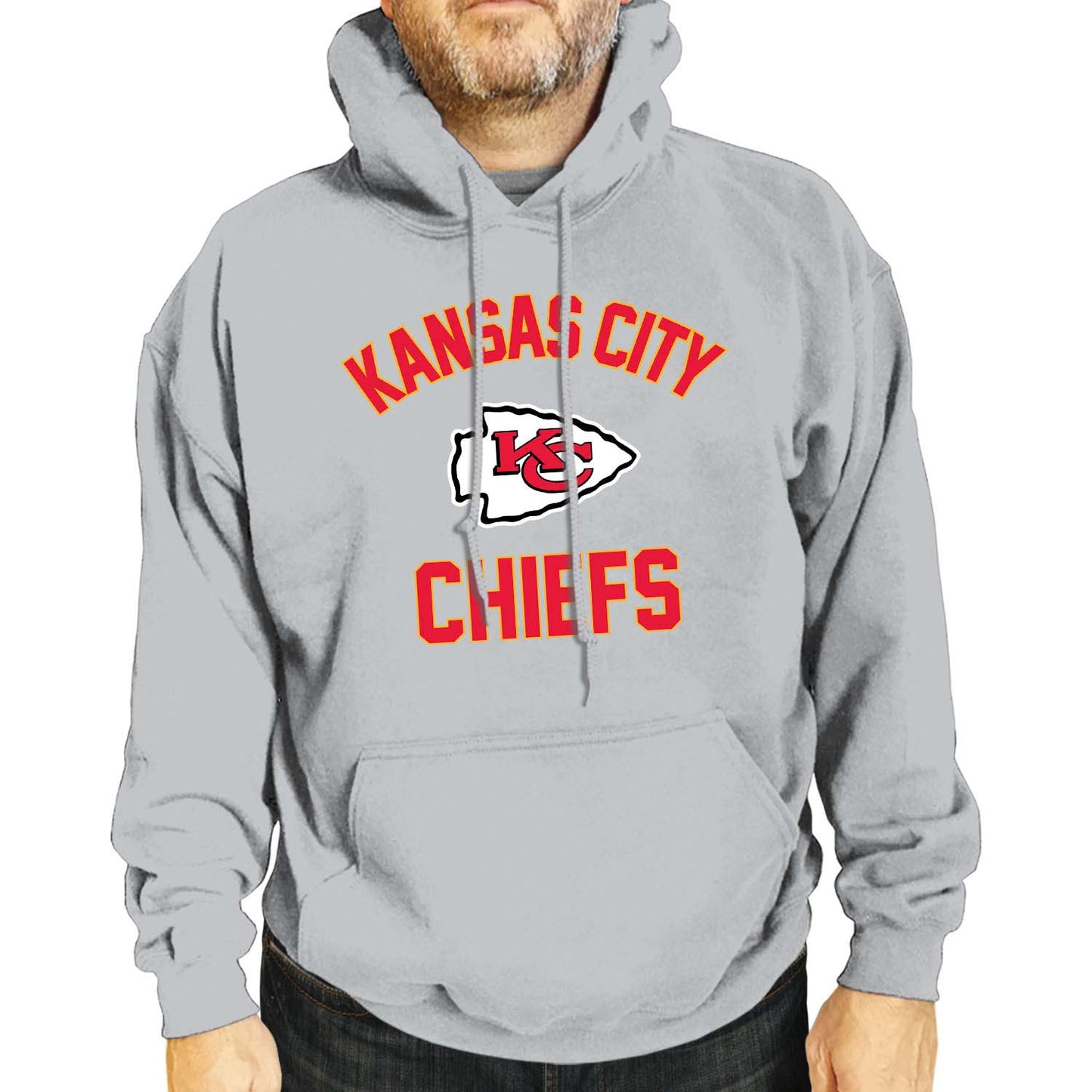 Kansas City Chiefs NFL Adult Gameday Hooded Sweatshirt - Sport Gray