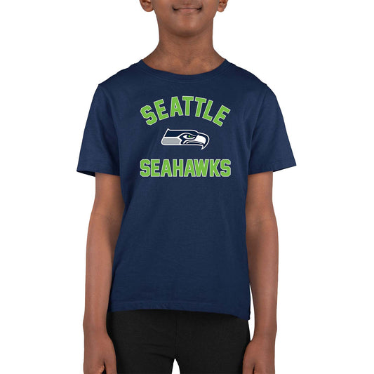 Seattle Seahawks NFL Youth Gameday Football T-Shirt - Navy