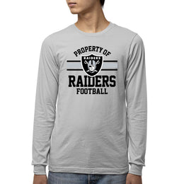 Las Vegas Raiders NFL Youth Property Of Long Sleeve Lightweight T Shirt - Sport Gray