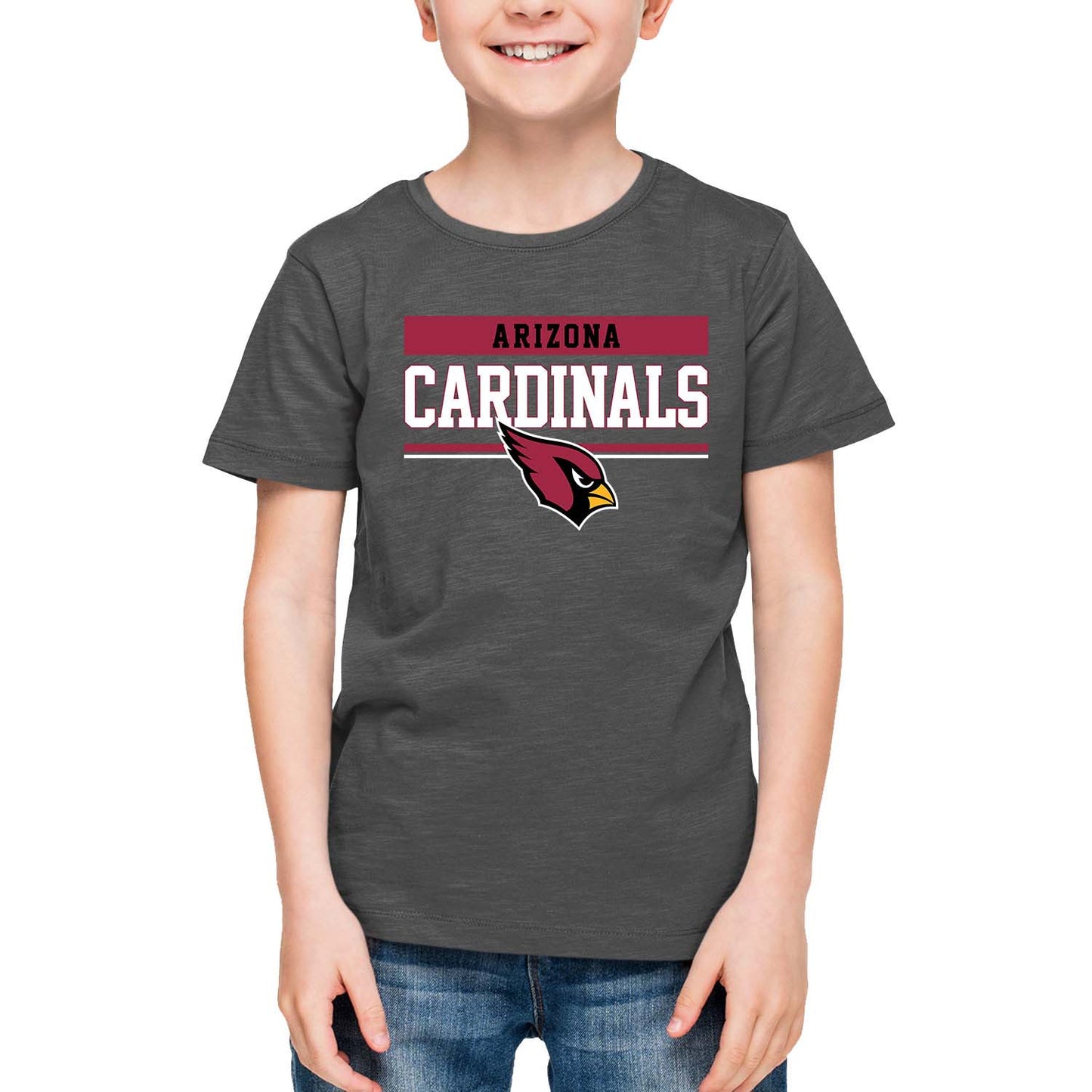 Arizona Cardinals NFL Youth Short Sleeve Charcoal T Shirt - Charcoal